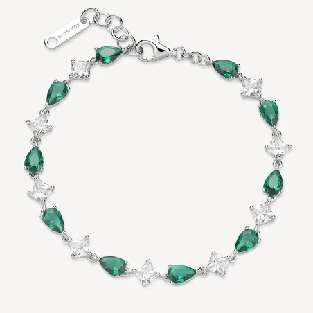 Bracciale Fancy in Argento con Zirconi Life Green Donna Brosway
