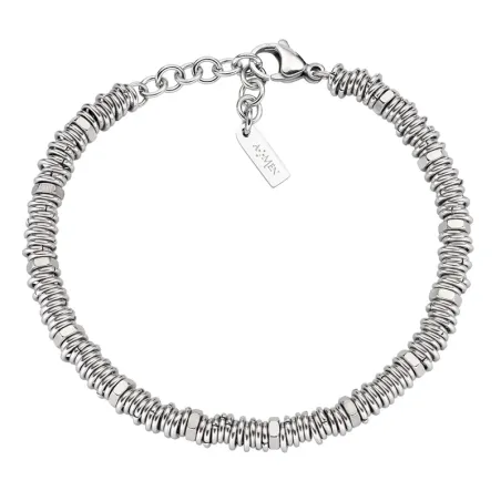 Bracciale in Acciaio con Rondelle Uomo Amen