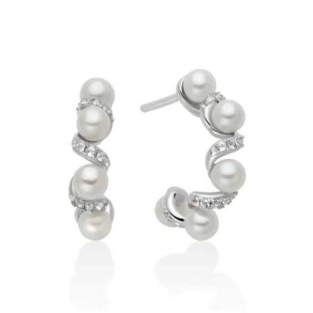 Collana Eclissi Cerchio 10 Perle Topazi PER2862 Donna Miluna