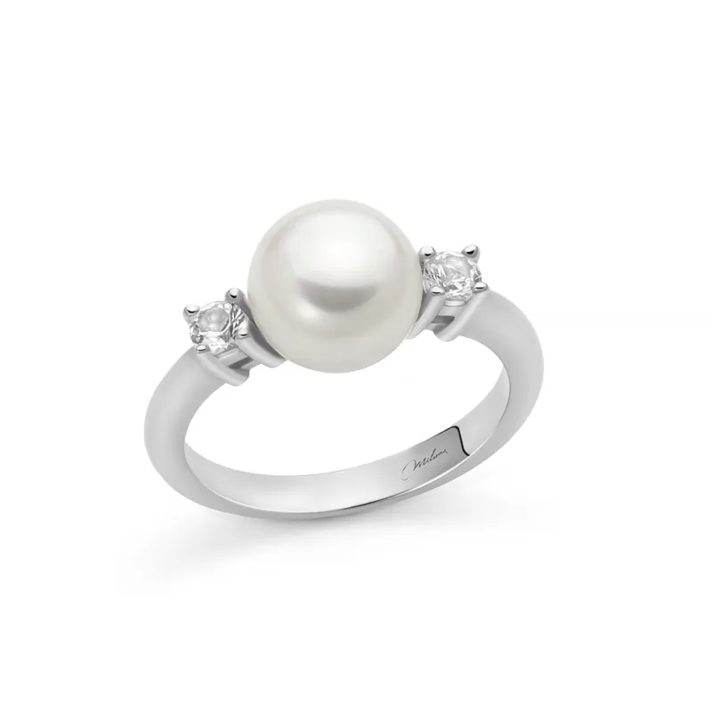 Anello Eva Trilogy Perla Bottone Topazi PLI1758M12 Donna Miluna Anello Eva Trilogy Perla Bottone Topazi PLI1758M12 Donna Miluna
