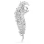 Spilla Vienna, Piuma Bianca,Placcato Rodio Swarovski Spilla Vienna, Piuma Bianca,Placcato Rodio Swarovski