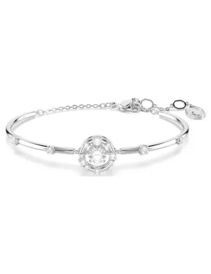 Bracciale Rigido Constella, Dancing Stone, Bianco Donna Swarovski
