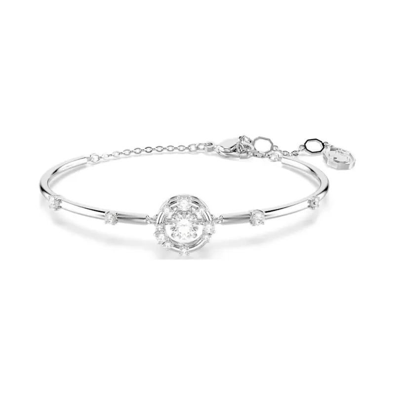 Bracciale Rigido Constella, Dancing Stone, Bianco Donna Swarovski