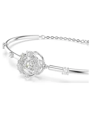 Bracciale Rigido Constella, Dancing Stone, Bianco Donna Swarovski
