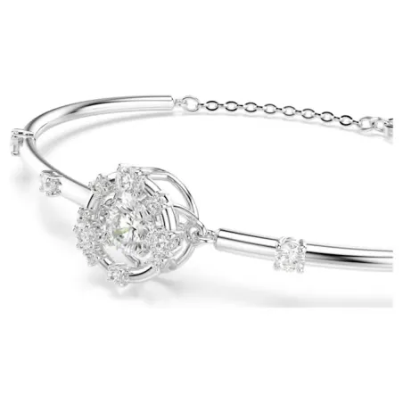 Bracciale Rigido Constella, Dancing Stone, Bianco Donna Swarovski