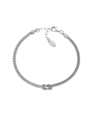Bracciale Nodo d'Amore in Lega Amen con Zirconi Donna Amen