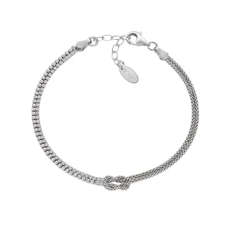 Bracciale Nodo d'Amore in Lega Amen con Zirconi Donna Amen