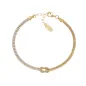 Bracciale Nodo d'Amore Dorato con Zirconi Bianchi Donna Amen Bracciale Nodo d'Amore Dorato con Zirconi Bianchi Donna Amen