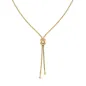 Collana Nodo d'Amore in Ottone Dorato Donna Amen