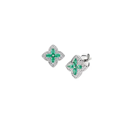 Orecchini Portofino in Argento con Zirconi Verdi Donna Amen
