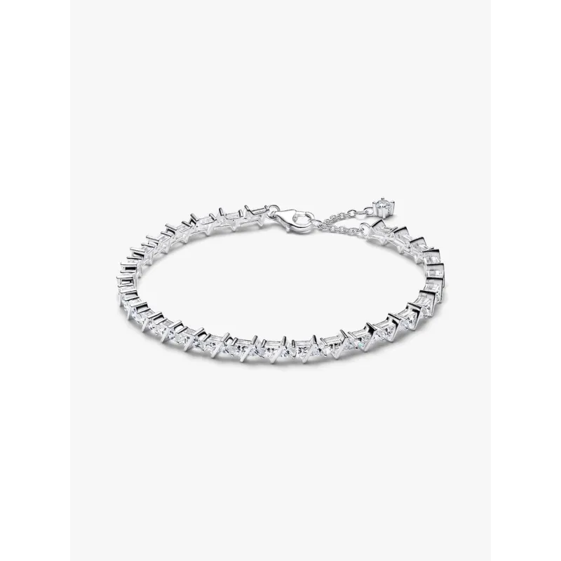 Bracciale Tennis con Pietre Triangolari cm.16 Donna Pandora
