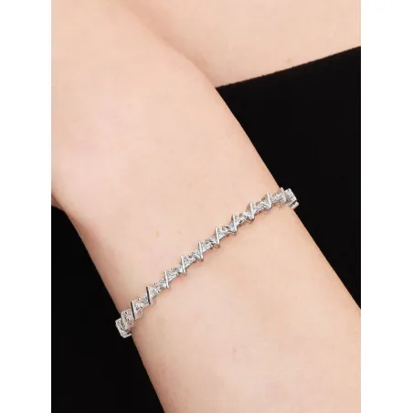 Bracciale Tennis con Pietre Triangolari cm.16 Donna Pandora
