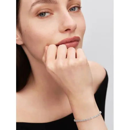 Bracciale Tennis Pietre Taglio Baguette cm.18 Donna Pandora