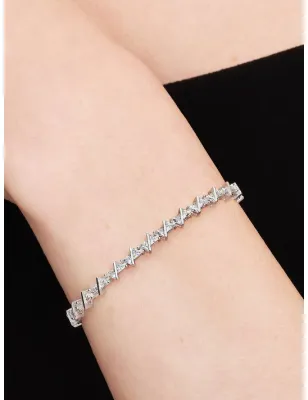 Bracciale Tennis con Pietre Triangolari cm.20 Donna Pandora