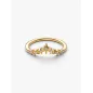 Anello Dorato Tiara con Stelle mis.58 Donna Pandora
