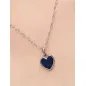 Charm Pendente Cuore Blu con Finitura in Platino Donna Pandora Charm Pendente Cuore Blu con Finitura in Platino Donna Pandora