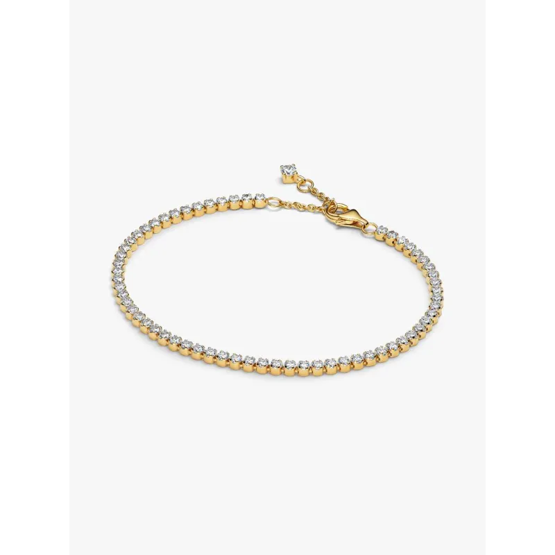 Bracciale Tennis Dorato cm.16 Donna Pandora Bracciale Tennis Dorato cm.16 Donna Pandora