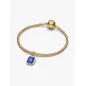 Charm Pendente Pietra Esagonale Blu Donna Pandora Charm Pendente Pietra Esagonale Blu Donna Pandora