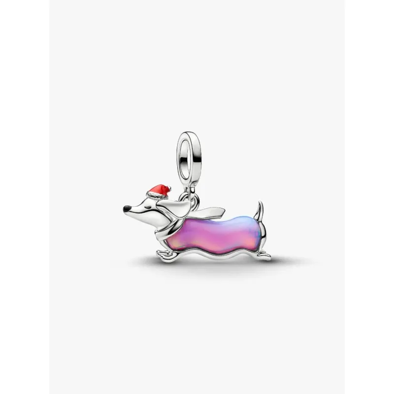 Charm Pendente Bassotto Natalizio Donna Pandora