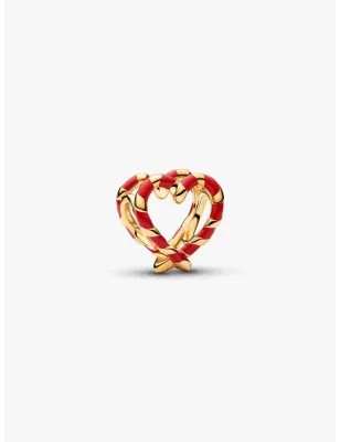 Charm Openwork Cuore di Bastoncini di Zucchero Donna Pandora