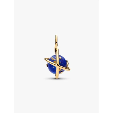 Charm Pendente Pianeta Blu che Ruota Donna Pandora