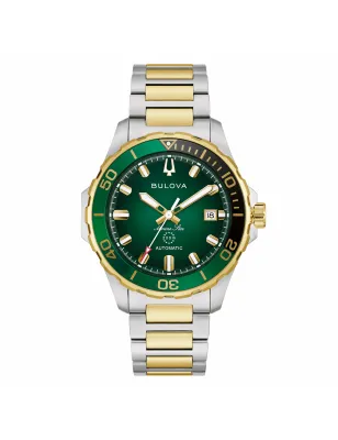Orologio Marine Star Automatic Verde Bicolore 98B467 Uomo Bulova