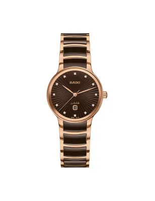 Orologio Centrix Diamonds Ceramica Marrone R30024732 Donna Rado