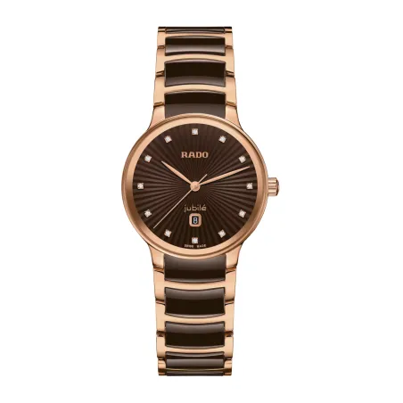 Orologio Centrix Diamonds Ceramica Marrone R30024732 Donna Rado