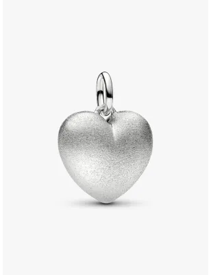 Charm Pendente Cuore Puffy Effetto Opaco Donna Pandora