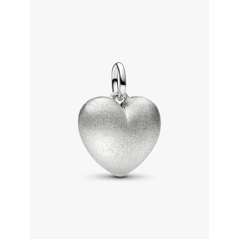 Charm Pendente Cuore Puffy Effetto Opaco Donna Pandora Charm Pendente Cuore Puffy Effetto Opaco Donna Pandora