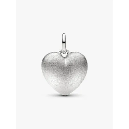 Charm Pendente Cuore Puffy Effetto Opaco Donna Pandora