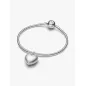 Charm Pendente Cuore Puffy Effetto Opaco Donna Pandora Charm Pendente Cuore Puffy Effetto Opaco Donna Pandora