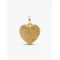 Charm Pendente Cuore Puffy Effetto Diamantato Donna Pandora Charm Pendente Cuore Puffy Effetto Diamantato Donna Pandora