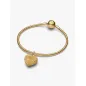 Charm Pendente Cuore Puffy Effetto Diamantato Donna Pandora Charm Pendente Cuore Puffy Effetto Diamantato Donna Pandora