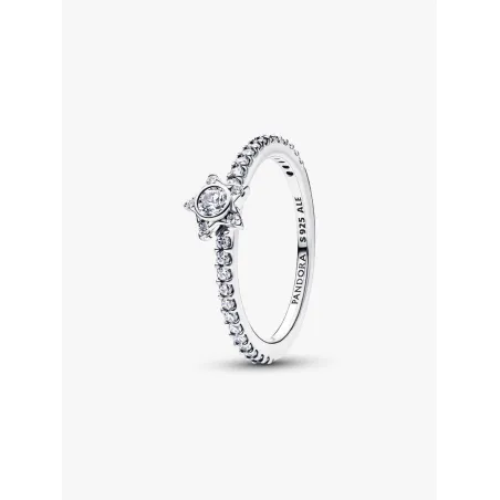 Anello Stella Luminosa con Pavè mis.58 Donna Pandora