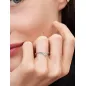Anello Desiderio con Pietra Taglio Baguette e Pavè mis.56 Donna Pandora
