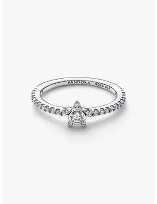 Anello Stella Luminosa con Pavè mis.52 Donna Pandora