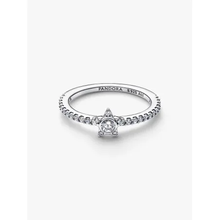 Anello Stella Luminosa con Pavè mis.52 Donna Pandora
