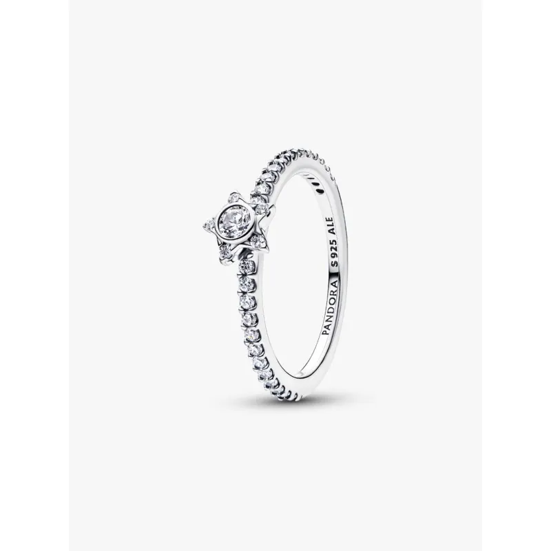 Anello Stella Luminosa con Pavè mis.54 Donna Pandora