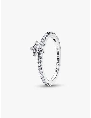 Anello Stella Luminosa con Pavè mis. 56 Donna Pandora