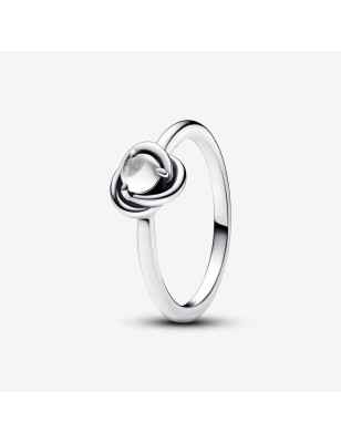 ANELLO CERCHIO ETERNO BIANCO APRILE DONNA PANDORA  192993C04-56 Pandora