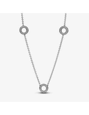 COLLANA CERCHI PAVE' DONNA PANDORA 393162C01-50 Pandora
