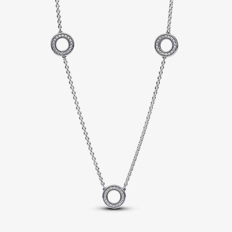 COLLANA CERCHI PAVE' DONNA PANDORA 