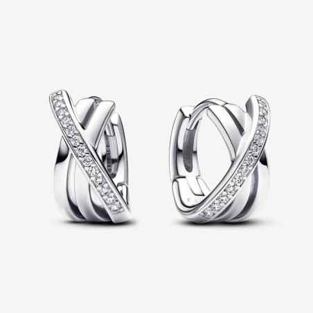 ORECCHINI CERCHI LINEE INTRECCIATE DONNA PANDORA  293150C01 Pandora