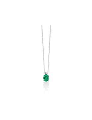 COLLANA ORO SMERALDO DONNA MILUNA LE GEMME CLD4273 Miluna