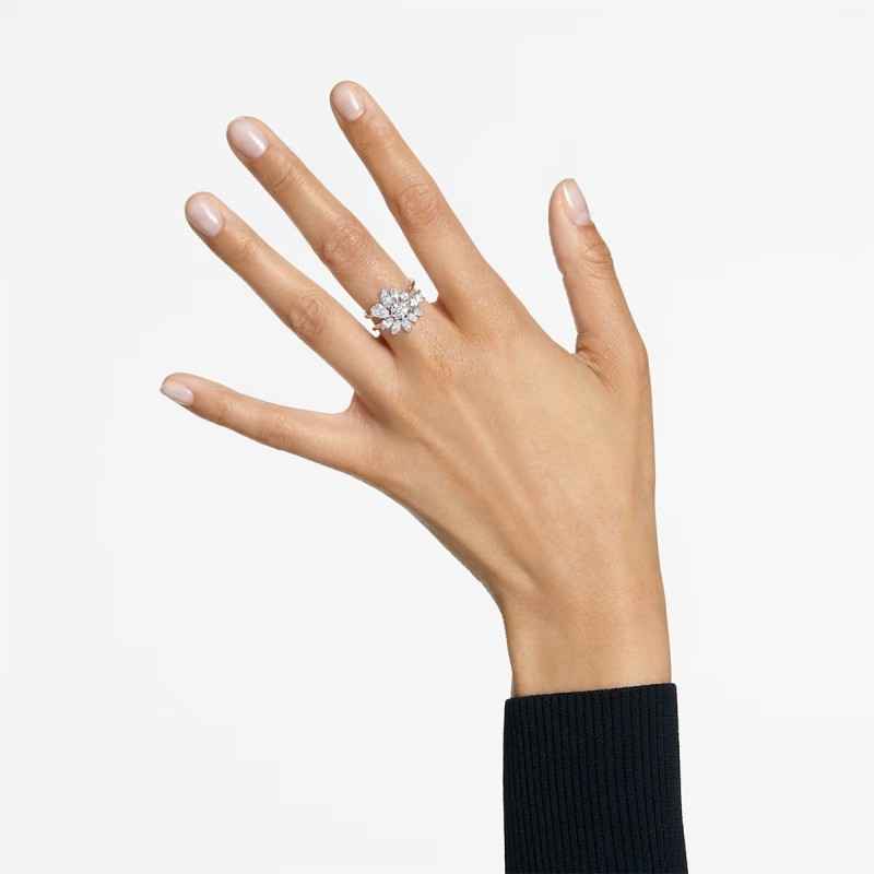 ANELLO COCKTAIL GEMA FIORE M50 DONNA SWAROVSKI ANELLO COCKTAIL GEMA FIORE M50 DONNA SWAROVSKI