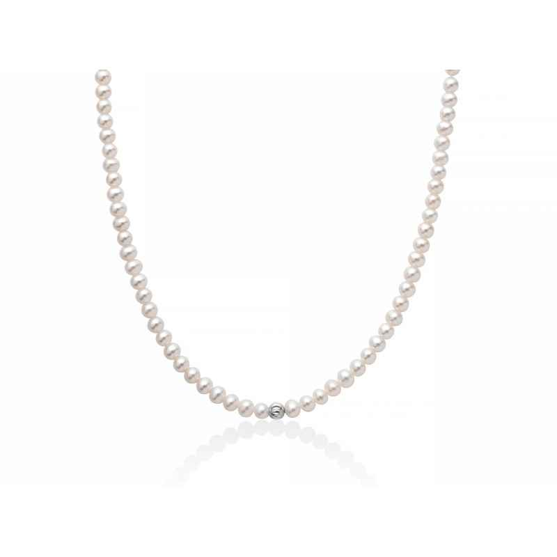 COLLANA PERLE BOULE ORO DONNA MILUNA LE PERLE