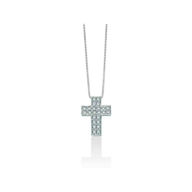 COLLANA IN ORO CON CROCE DONNA MILUNA I DIAMANTI COLLANA IN ORO CON CROCE DONNA MILUNA I DIAMANTI