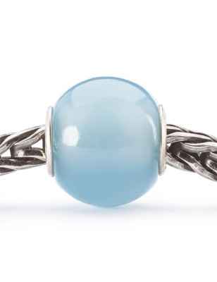 BEAD AGATA BLU CHIARO ROTONDA DONNA TROLLBEADS 