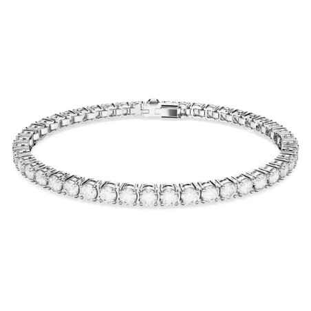 BRACCIALE TENNIS TAGLIO TONDO BIANCO M DONNA SWAROVSKI 5648937 Swarovski